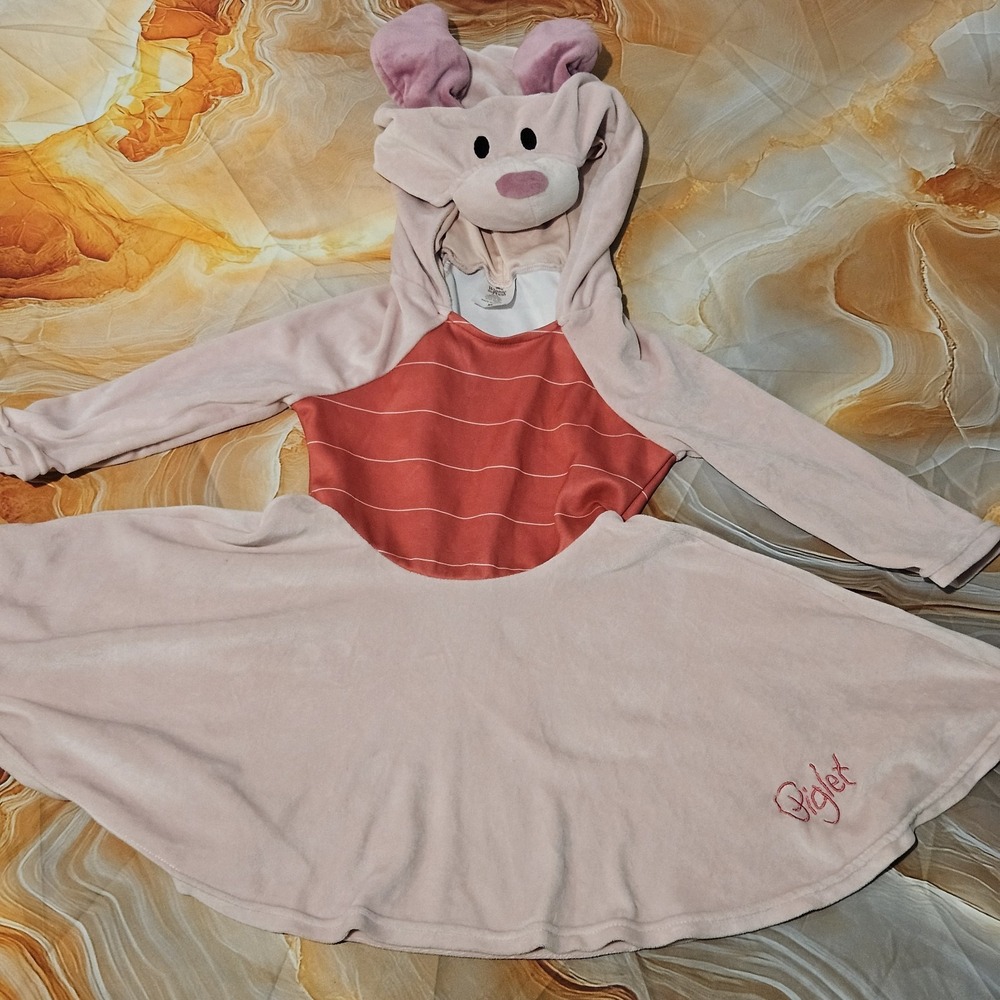 Disney Winnie the Pooh Piglet Costume Child XS Spirit Halloween Hooded